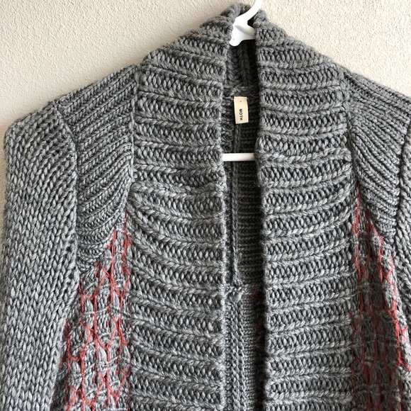 Anthropologie Moth Honeycomb Stitch Cardigan S EUC - Picture 3 of 6
